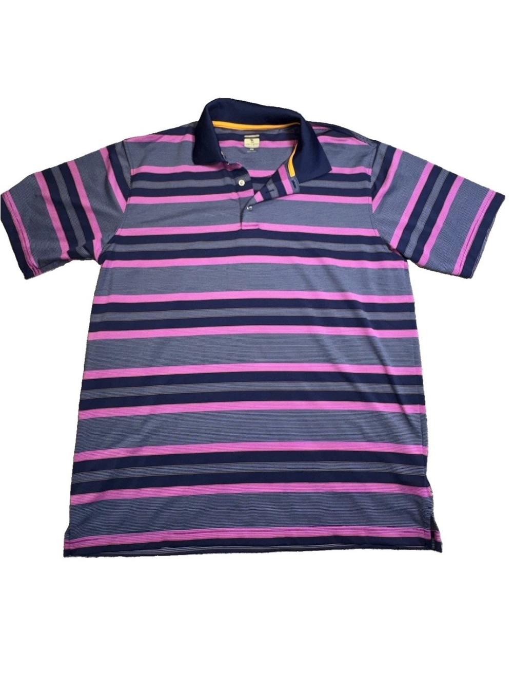 Lone Cypress by Pebble Beach Men’s Large Luxury Performance Striped Golf Polo L